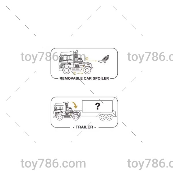 ماکت ماشین مدل تریلی KLX کد 214